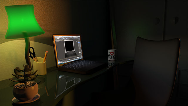 Quarto, Tarde, 3D